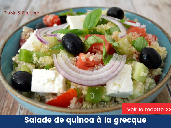 Salade de quinoa à la grecque